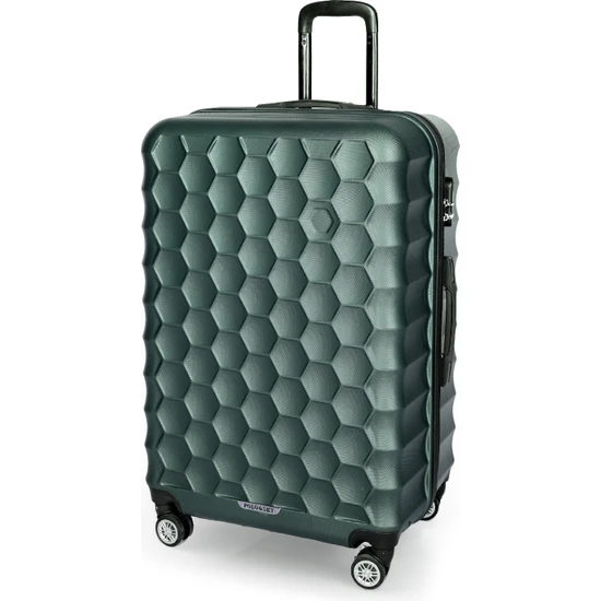 Polo&sky Petek Model Haki Renk Büyük Boy Valiz Bavul
