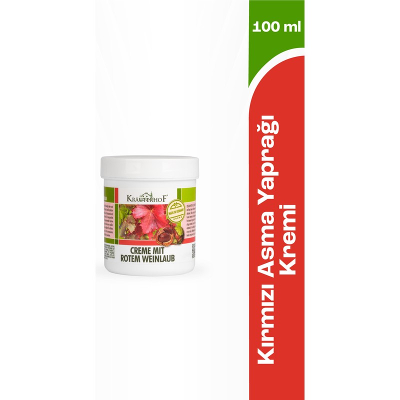 Krauterhof Kırmızı Asma Yaprağı Kremi 100 ml Nemlendirici Özellikli