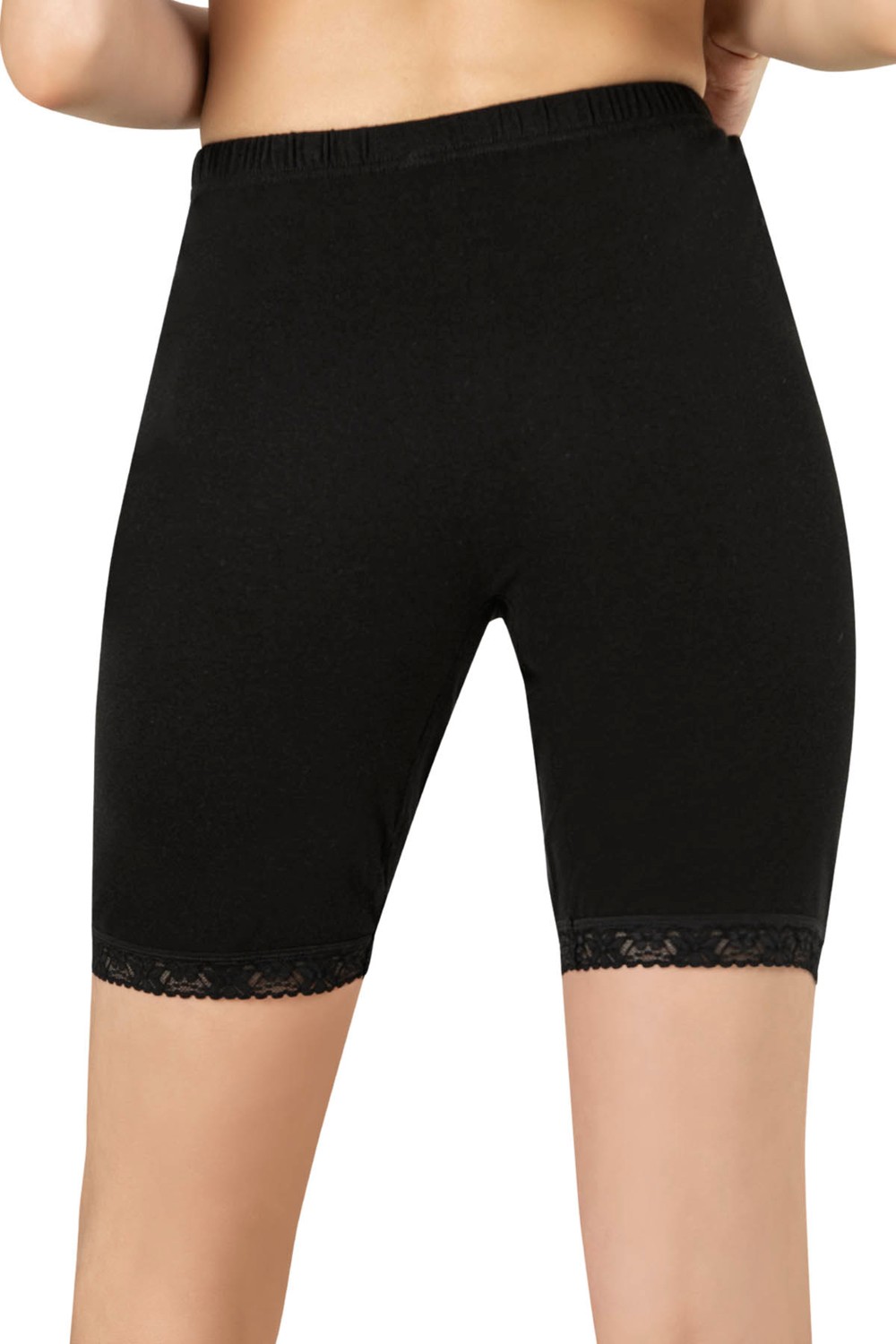 Özkan Underwear Özkan 0114 6'lı Paket Kadın Pamuklu Dantelli Ribana Esnek Yumuşak Paçalı Alt İçlik Don Külot Tayt görsel 7