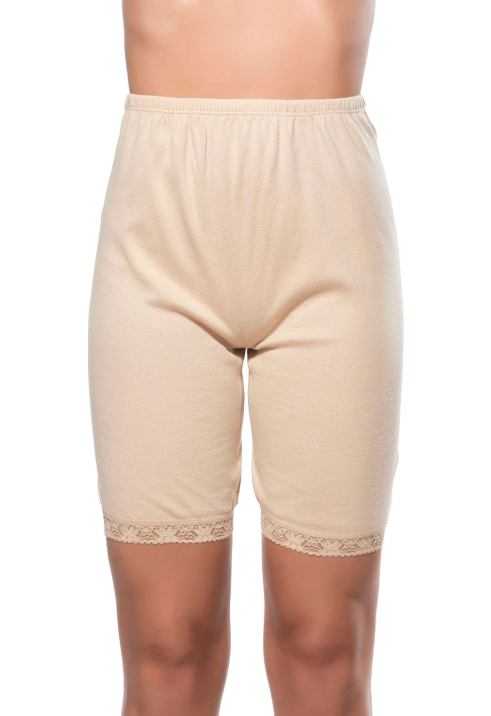 Özkan Underwear Özkan 0114 6'lı Paket Kadın Pamuklu Dantelli Ribana Esnek Yumuşak Paçalı Alt İçlik Don Külot Tayt görsel 2