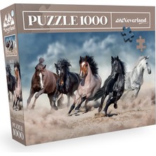 Neverland 1000 Parça Puzzle - Horses (Atlar)