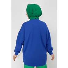 By Coolest Butik 23008 Boncuk ve Nakış Detaylı 2iplik Sweatshirt