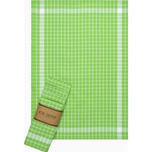 Denizli Concept Kareli 5'Li Kurulama Bezi Yeşil