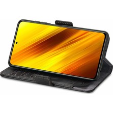 SZY Mall Xiaomi Poco X3 Nfc Cüzdan Kılıfı, Kart Tutuculu Pu Deri Flip Kılıf Rfıd Engelleme Kickstand Telefon Kapağı (Yurt Dışından)