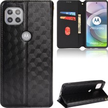 SZY Mall Motorola Moto G 5g Cüzdan Hakiki Deri Darbeye Dayanıklı Tpu Kılıf Standı Dayanıklı Flip Kitap Katlanır (Yurt Dışından)