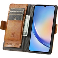 SZY Mall Samsung Galaxy A34 5g Cüzdan Kılıfı, Kart Tutuculu Pu Deri Flip Kılıf Rfıd Engelleme Kickstand Telefon Kapağı (Yurt Dışından)