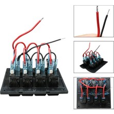 Bfy 6'lı Switch Panel,mavi Işıklı ve Otomatik Sigortalı