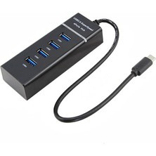 Mj Tech 4 Port USB 3.0 Hub Çoklayıcı Çoğaltıcı Switch Splitter Siyah