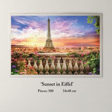 KS Games Sunset In Eiffel 500 Parça Puzzle