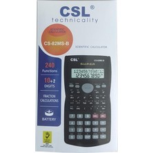 Caslo Csl CS-82MS-B Bilimsel Fonsiyonlu Hesap Makinası 240 Fonksiyonlu 10+2 Haneli