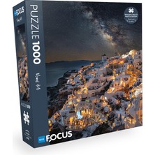 Blue Focus 1000 Parça Puzzle - Santorını