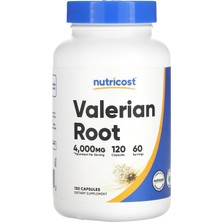 Nutricost Valerian Root 4.000 mg, 120 Kapsül 60 Servis (Kapsül Başına 2.000 mg)