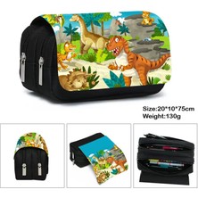 Qiuming Shop FGQBBLONGS15 Stili Dinozor Baskı Kozmetik Kutuları Kalem Kutusu Erkek Kız T. Rex Kalem Çantaları Çocuk Okul Çantası Kırtasiye Çantası Hediye (Yurt Dışından)
