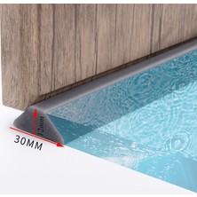 Kensen Shop Stili Temizle Uzun 60CM 50CM-2M Banyo Su Durdurucu Su Bölmesi Kuru ve Islak Ayırma Taşkın Bariyeri Kauçuk Baraj Silikon Su Engelleyici Kaymaz (Yurt Dışından)