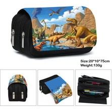 Qiuming Shop FGQBBLONGS16 Stili Dinozor Baskı Kozmetik Kutuları Kalem Kutusu Erkek Kız T. Rex Kalem Çantaları Çocuk Okul Çantası Kırtasiye Çantası Hediye (Yurt Dışından)