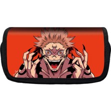 Qiuming Shop FGQBBZSHZ05 Stili Anime Jujutsu Kaisen Yuji Itadori Kozmetik Kutuları Kalem Kutusu Erkek Kız Kalem Çantası Öğrencileri Okul Çantası Genç Kırtasiye Çantaları (Yurt Dışından)