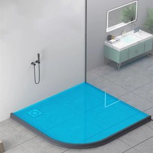 Kensen Shop Siyah Stil 120CM Banyo Su Durdurucu Anti Sel Bariyeri Duş Kabini Için Kauçuk Su Barajı 3m Kendinden Yapışkanlı Kuru ve Islak Ayırma Sızdırmazlık Şeridi (Yurt Dışından)