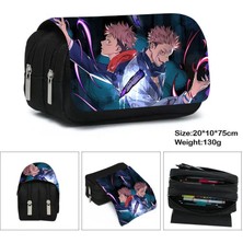 Qiuming Shop FGQBBZSHZ06 Stili Anime Jujutsu Kaisen Yuji Itadori Kozmetik Kutuları Kalem Kutusu Erkek Kız Kalem Çantası Öğrencileri Okul Çantası Genç Kırtasiye Çantaları (Yurt Dışından)