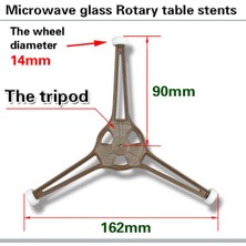 Kensen Shop Mikrodalga Döner Tabla Braketi Cam Tabak Üçgen Makaralı Üçgen Braket Tekerlek Yüksekliği 14MM (Yurt Dışından)
