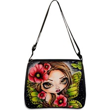 Qiuming Shop YXBGTKLMNS07 Stili 20CMX24CM Gotik Kız Kafatası Kadın Çantaları Yüksek Li Kadın Büyük Kapasiteli Çanta Messenger Çanta Bayanlar Omuz Çantaları (Yurt Dışından)