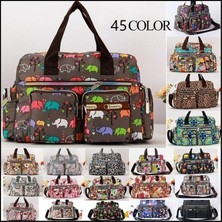 Qiuming Shop No.33 Tarzı Bayanlar Messenger Çanta Rahat Çanta Omuz Büyük Kapasiteli Su Geçirmez Bez Çanta Çiçek Baskılı Çantalar Kadınlar Için Açık Çanta (Yurt Dışından)