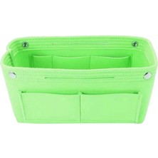 Qiuming Shop Yeşil Stil S Beden 1 Adet Keçe Kumaş Kozmetik Çantası Seyahat Işlevli Çanta Kozmetik Organizatör Çanta Eklemek Çanta Keçe Kumaş Saklama Kılıfı Ca (Yurt Dışından)