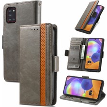 SZY Mall Samsung Galaxy A31 Cüzdan Kılıfı, Kart Tutuculu Pu Deri Flip Kılıf Rfıd Engelleme Kickstand Telefon Kapağı (Yurt Dışından)