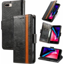 SZY Mall Apple iPhone 7 Plus/8 Plus Cüzdan Kılıfı, Kart Tutuculu Pu Deri Flip Kılıf Rfıd Engelleme Kickstand Telefon Kapağı (Yurt Dışından)