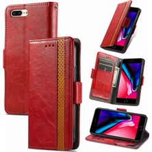 SZY Mall Apple iPhone 7 Plus/8 Plus Cüzdan Kılıfı, Kart Tutuculu Pu Deri Flip Kılıf Rfıd Engelleme Kickstand Telefon Kapağı (Yurt Dışından)