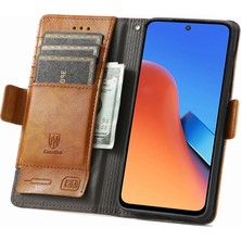 SZY Mall Xiaomi Redmi 12 Cüzdan Kılıfı, Kart Tutuculu Pu Deri Flip Kılıf Rfıd Engelleme Kickstand Telefon Kapağı (Yurt Dışından)
