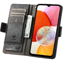 SZY Mall Samsung Galaxy A14 4g Cüzdan Kılıfı, Kart Tutuculu Pu Deri Flip Kılıf Rfıd Engelleme Kickstand Telefon Kapağı (Yurt Dışından)