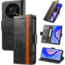 SZY Mall Huaweı Nova Y90 Cüzdan Kılıfı, Kart Tutuculu Pu Deri Flip Kılıf Rfıd Engelleme Kickstand Telefon Kapağı (Yurt Dışından)