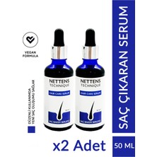 Nettens Hair Saç Bakım Serumu 2'Li Saç Bakım Serum Seti 2 Adet Dökülmüş Saçlara Özel Saç Çıkaran Serum