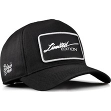 Black Börk V2 Baseball Limited Edition - 2 Kod Logolu Unisex Siyah Cordura Kumaş Şapka (Cap)