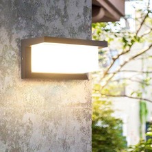 Full Reyon 18 Watt Beyaz Işık Ledli Bahçe, Balkon, Teras, Kamelya, Veranda, Banyo, Duvar Apliği, LED Armatür