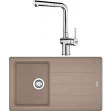 Franke Bfg 611 Granit Oyster Evye, Active Plus Doccia Krom Spiralli Armatür Seti