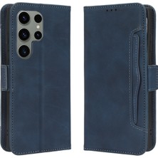 Bdt Shop Samsung Galaxy S23 Ultra ile Uyumlu Kickstand Koruyucu, Kredi Kartı Tutacağı Pu Deri Darbeye Dayanıklı Telefon Kılıfı (Yurt Dışından)