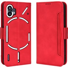 Bdt Shop Nothing Phone 1 ile Uyumlu Kickstand Koruyucu, Kredi Kartı Tutacağı Pu Deri Darbeye Dayanıklı Telefon Kılıfı (Yurt Dışından)