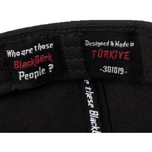 BlackBörk V2 Baseball I Hate People - 1 Kod Logolu Unisex Siyah Cordura Kumaş Şapka (Cap)