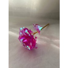 Love Candle Dekor 1 Adet Solmayan Gül, Yapay Gül, Sonsuzluk Gülü Hediyelik Gül, Sevgili Hediyesi