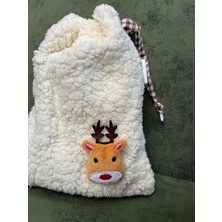Sumicorn Design Sevimli Peluş Pötikareli Astarlı,büzgülü,ipli,düzenleyici Kese,makyaj Çantası