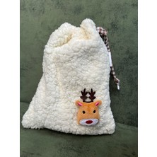 Sumicorn Design Sevimli Peluş Pötikareli Astarlı,büzgülü,ipli,düzenleyici Kese,makyaj Çantası