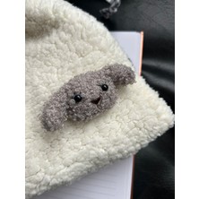 Sumicorn Design Sevimli Peluş Pötikareli Astarlı,büzgülü,ipli,düzenleyici Kese,makyaj Çantası