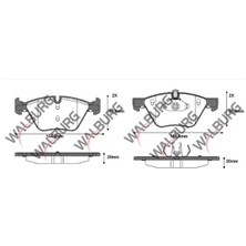 Walburg Fren Balata On Bmw 5 Serısı (E60) 520 D 20.00MM 2003-2010 34116763618