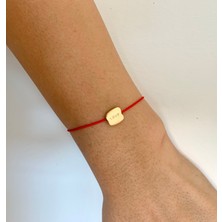 Atelier Çağla Love Aşk Yazılı Kırmızı Ip Bileklik