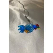 Rahan Feng Shui Koruyucu Horoz Kolye Marone Italyan Cam Özel Üretim