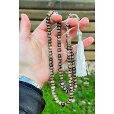 Tesbihkenti Sütlü Kahve Renk 99'luk Sıkma Kehribar Tesbih