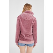 Grody Grody.tunisex Kapüşonlu Peluş Sweatshirt Hoody Gül Kurusu