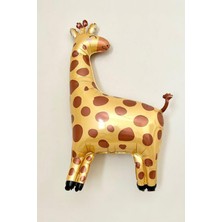 Orman Zürafa Folyo Balon Safari Temalı Doğum Günü Balonları