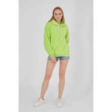 Grody Grody.t  Kapüşonlu Peluş Sweatshirt Hoody Neo Sarısı